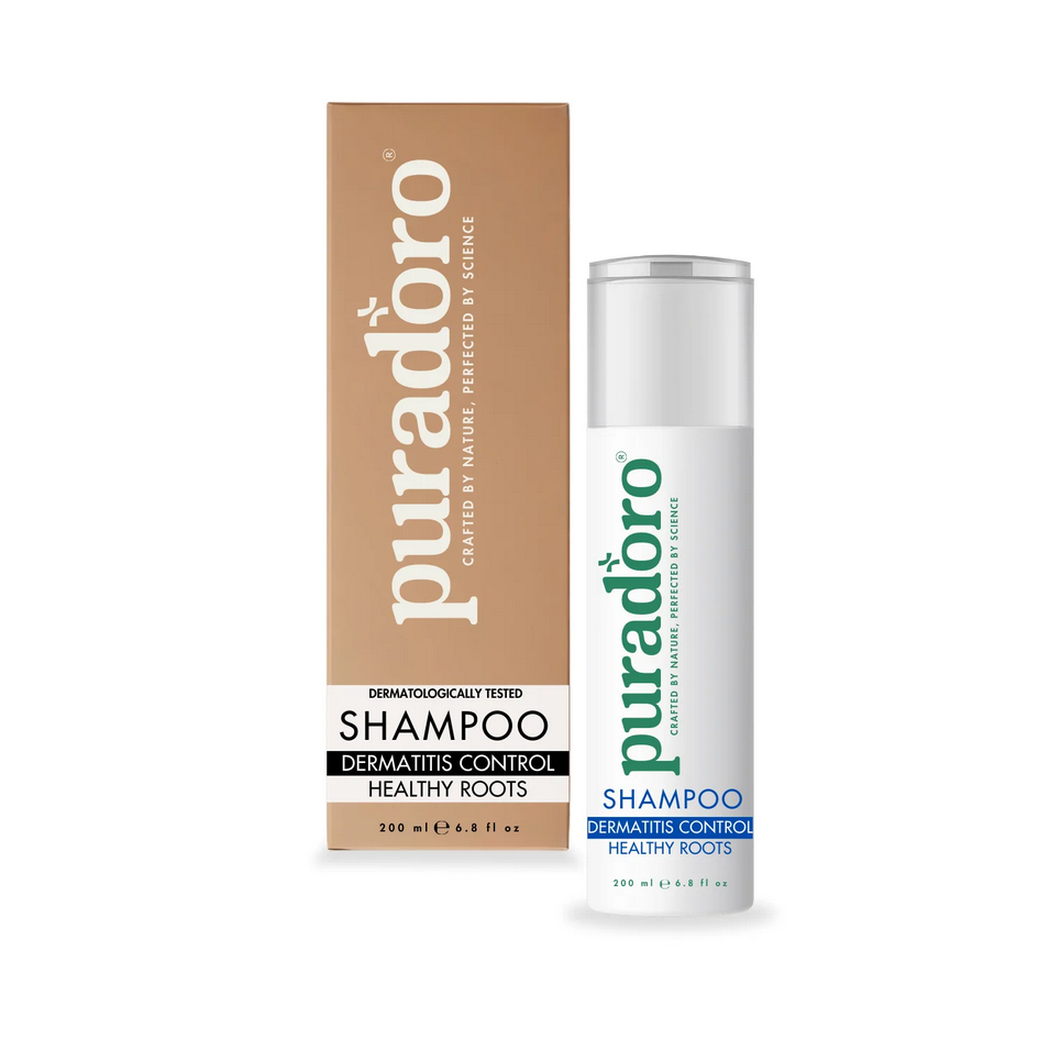 dermatitis shampoo Šampón na zápal kože & zdravé cibuľky – Upokojuje pokožku hlavy, znižuje šúpanie a podráždenie 200ml – Obrázok 1